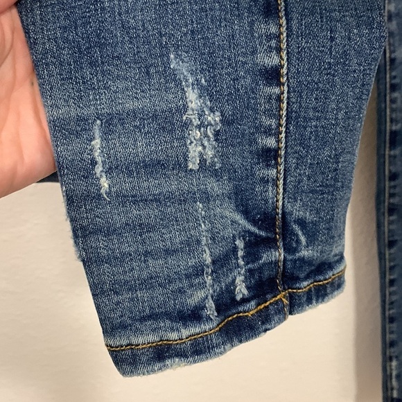 Insane Gene Dark Wash Distressed Mid-Rise Skinny Jeans Size 7 NWT - Picture 3 of 8
